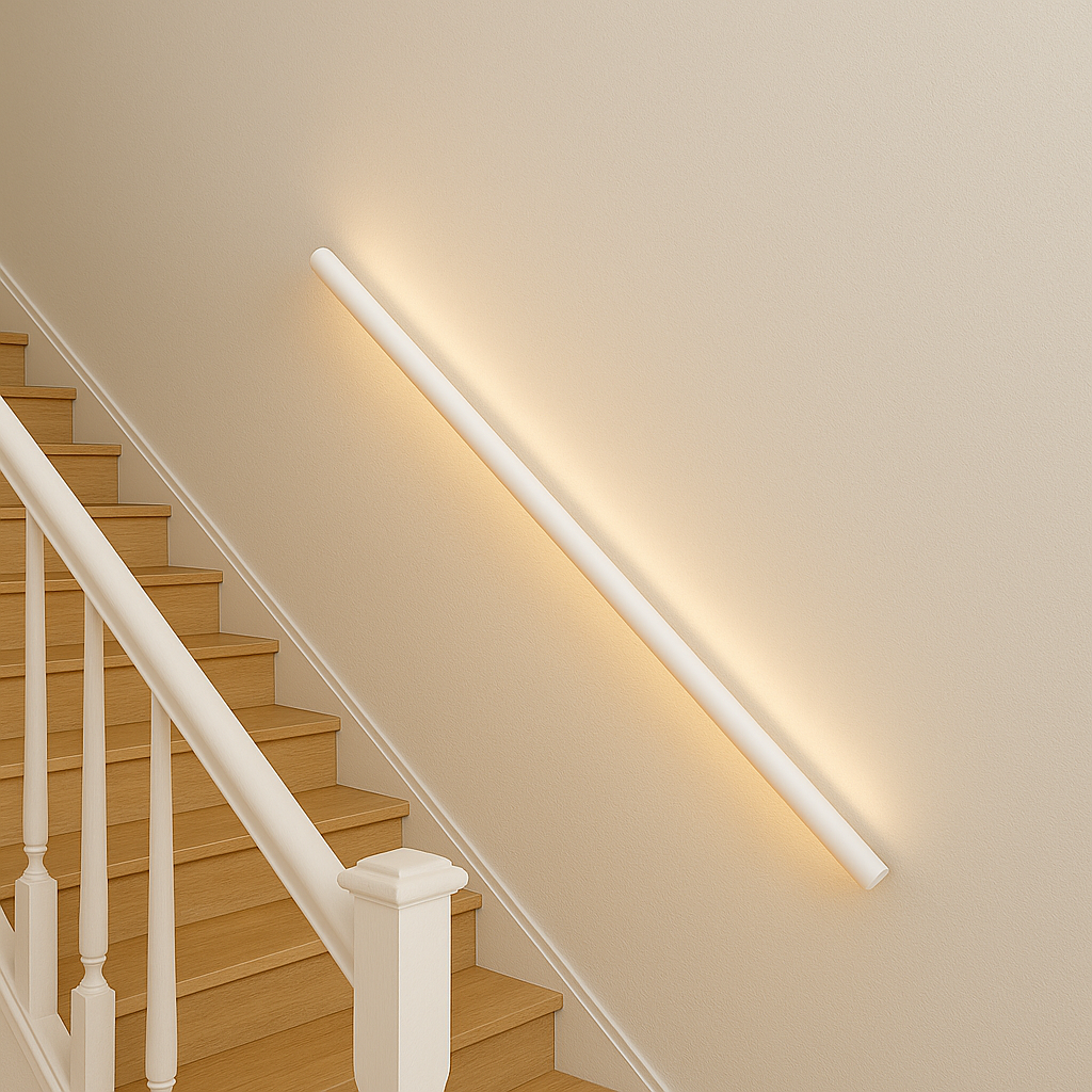 Standard LED Handrail - Round, Dual Light