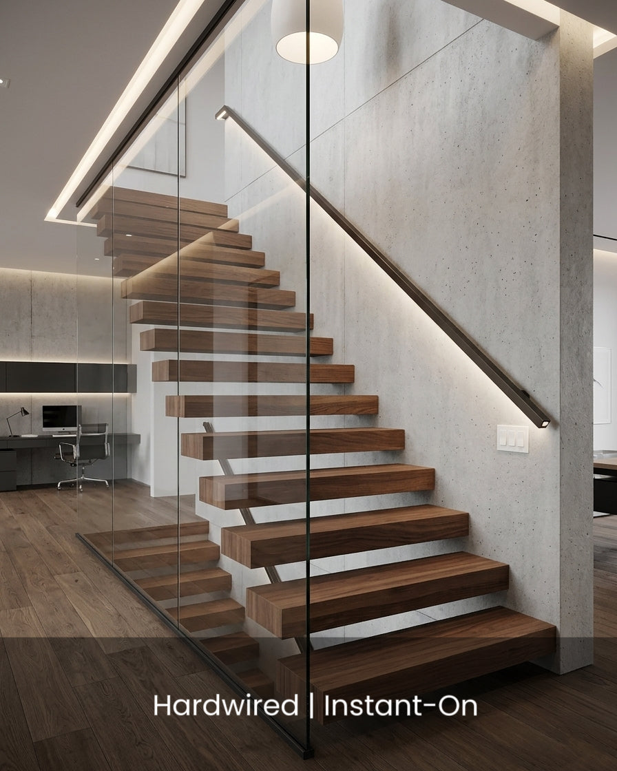 Instant-On LED Handrail - Square – FoxChase Handrail