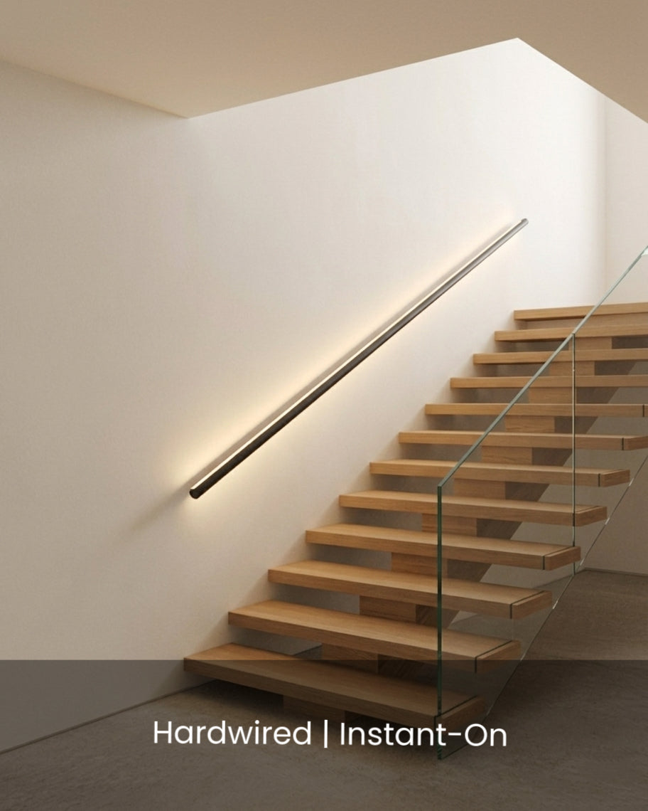 Instant-On LED Handrail - Round, Dual Light