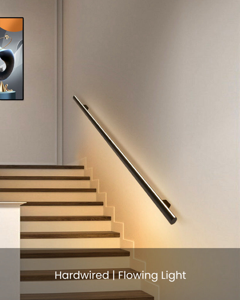 LED Handrail with Flowing Light - Round, Dual Light